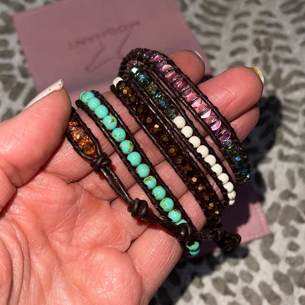 Beaded wrap bracelet